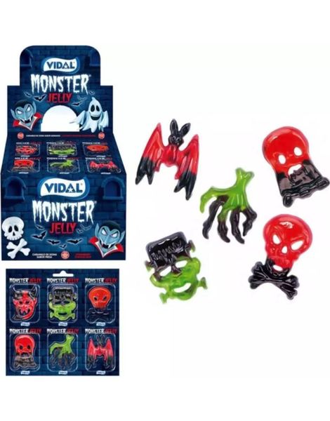 66 stk Vidal Monster Jelly / Gelegodteri - Hel Eske 726 gram