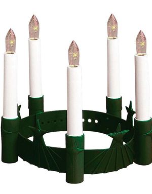 Luciakrone med Lys 16 cm