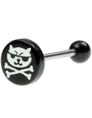 Ninja Cat Black - Tungepiercing
