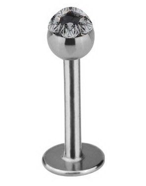 Labret med Glitrende Grå Sten