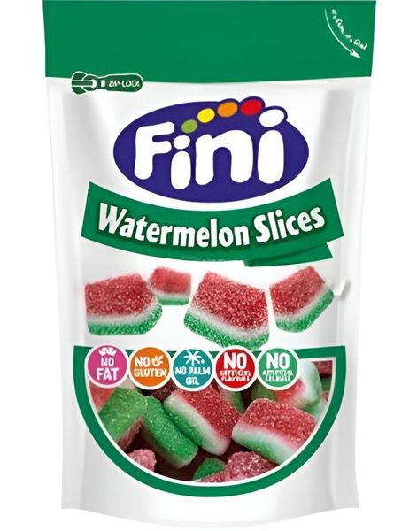 Fini Sour Watermelon Slices - Sure Vannmelon Vingummibiter 165 gram