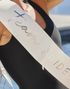 6 stk Team Bride Ordensbånd i Hvit og Sølv med Sløyfe - Hen Weekend