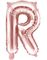 Rose Gullfarget Bokstavballonger A-Z - 35 cm 