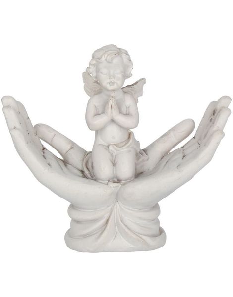 Raised to Heaven - Engel i Beskyttende Hænder Figur 11 cm