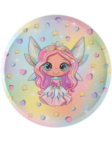 10 stk Papptallerkener Eventyrlig Fe 22.5 cm