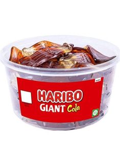 Haribo Giant Cola - Æske med store vingummi-colaflasker 720 gram