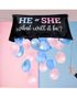Gender Reveal Kit Pose med Ballonger