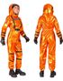Klassisk Oransje Astronaut Damekostyme