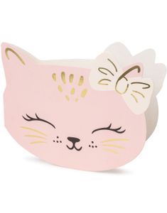 6 stk Invitasjoner med Katter - Kitty Party
