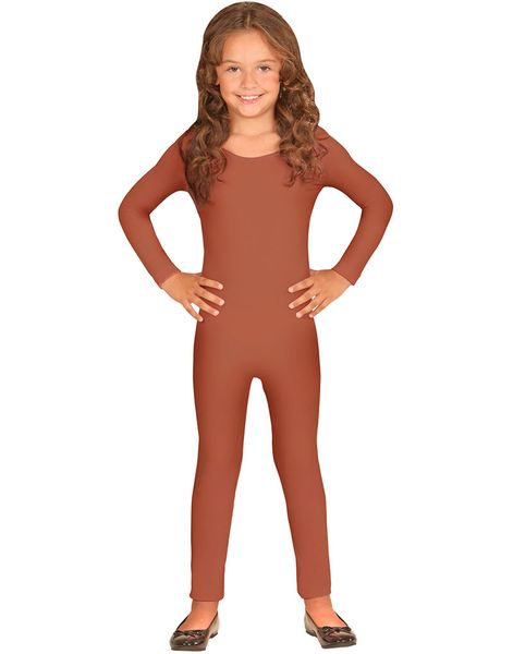 Brun Bodysuit til Børn med Lange Ærmer