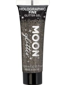 Sort Holografisk Fint Glittergele