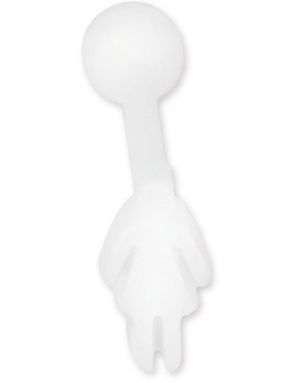 Kvindefigur Hvid - Tungepiercing