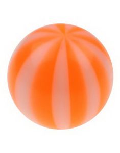 Badebold Orange - 3 mm Akrylkugle til 1,2 mm stang