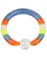 Akryl Rainbow Bold Closure Ring Piercing
