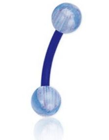 Right Way Blue - 1.2 x 8 mm Øjenbrynspiercing