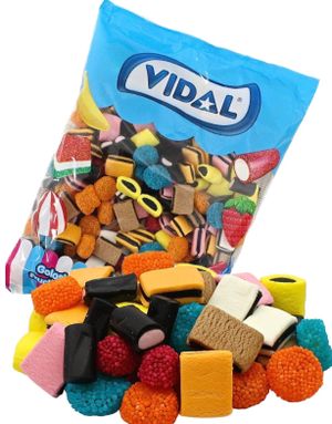 1 kg Vidal Liquorice Allsorts / Lakrids Konfekt