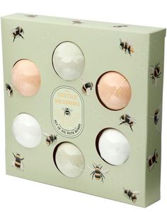 6 Pack Nectar Meadows - Badebomber med Appelsinblomst- og Honningduft i Gaveæske 420 gram