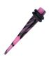 Spike Expander - Rosa og Sort Akryl Piercing