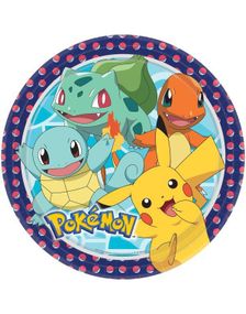 8 stk Pokémon Tallerkener 23 cm