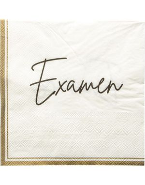 16 stk Examen 3-Lags Servietter 33x33 cm 