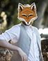 Woodland Fox - 26x28 cm Papmaske