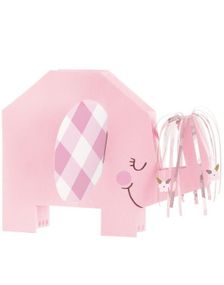 Baby Pink Elephant Borddekorasjon 18 cm