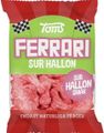 Toms Ferrari Sur Hallon - Bilformede Vingummistykker med Sur Hindbærsmag 120 gram