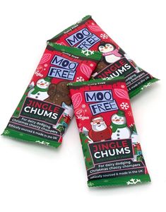 20 stk Moo Free Jingle Chums - Veganske Sjokoladebiter - Hel Eske 300 gram