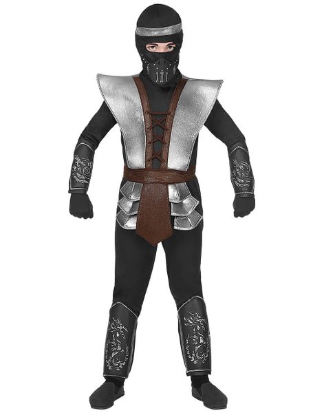 Sort Ninja Master Børnekostume