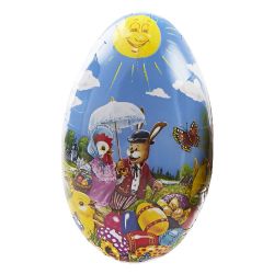 Påskeæg(KÆMPESTOR 30 cm) med kyllingemotiv