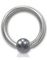 Silver BCR med Hematite ball Titan