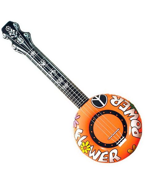 Flower Power - Orange Oppustelig Banjo