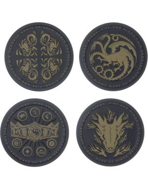4 stk Forskjellige Lisensierte Game Of Thrones Metallbrikker