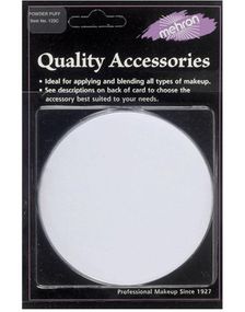 Mehron Powder Puff Applicator - Diameter: 8 cm Sminkepude