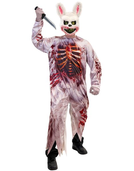 Zombie Bunny - Kostyme til Voksen med Maske