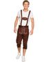 Brun Oktoberfest Ruskind Knælang Lederhosen