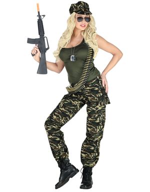 Mrs. Soldier - Militærkostume til Kvinder