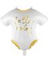 Hvit Baby Romper/Body Figurballong 51x35 cm