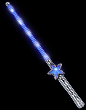 Star Space Sverd med Blått Lys - 40 cm
