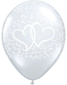50 stk 28 cm - Klare Hjerte Balloner