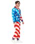  UV Glow USA Flagg Grilldress til Voksen