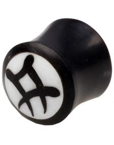 Chinese Horn Tribal - Organisk Piercing Plug