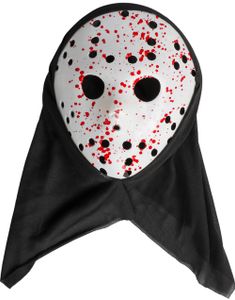 Skummel Blodig Maske med Hette