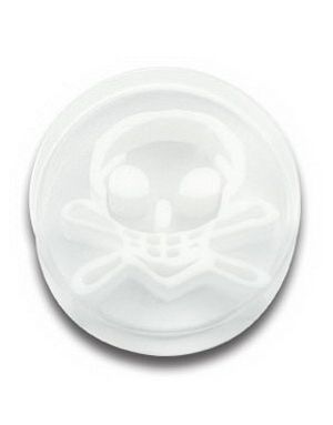 White Skull - Akryl Piercing Plug