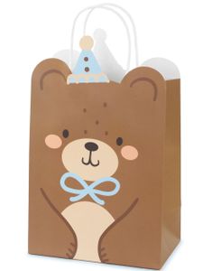 1 stk Gavepose Teddybjørn 18x29x10.5 cm - My First Birthday