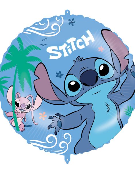 Folieballong 46 cm - Stitch & Angel