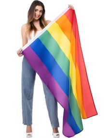 Stort Pride Regnbue Flagg 90x150 cm