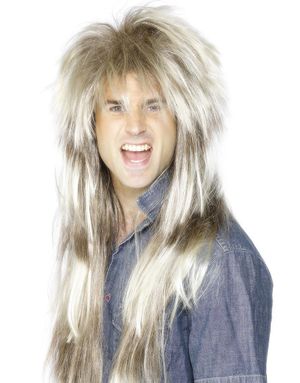 Ekstra Lang Mullet Paryk i Lys Brun