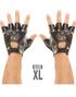 Store Imiteret Skind Handsker med Nitter XL