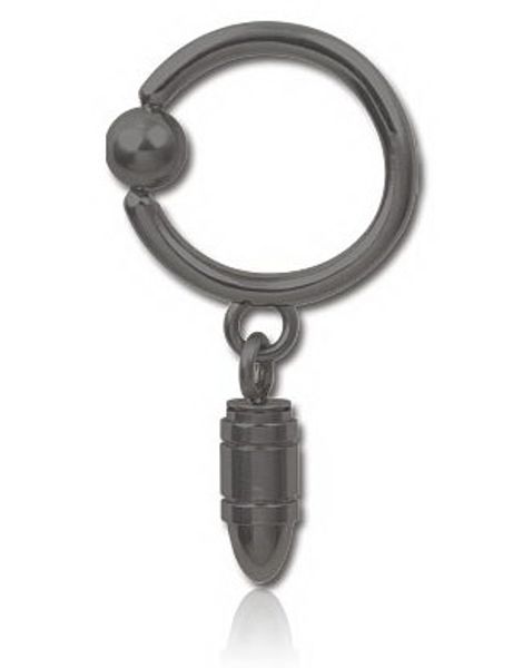 Hængende Patron Sort PVD - 1.6 x 12 mm BCR Piercing